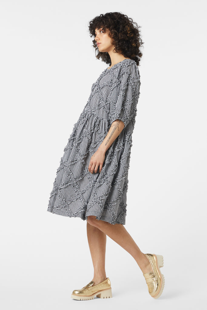 Gingham Ruffle Check Dress Gorman