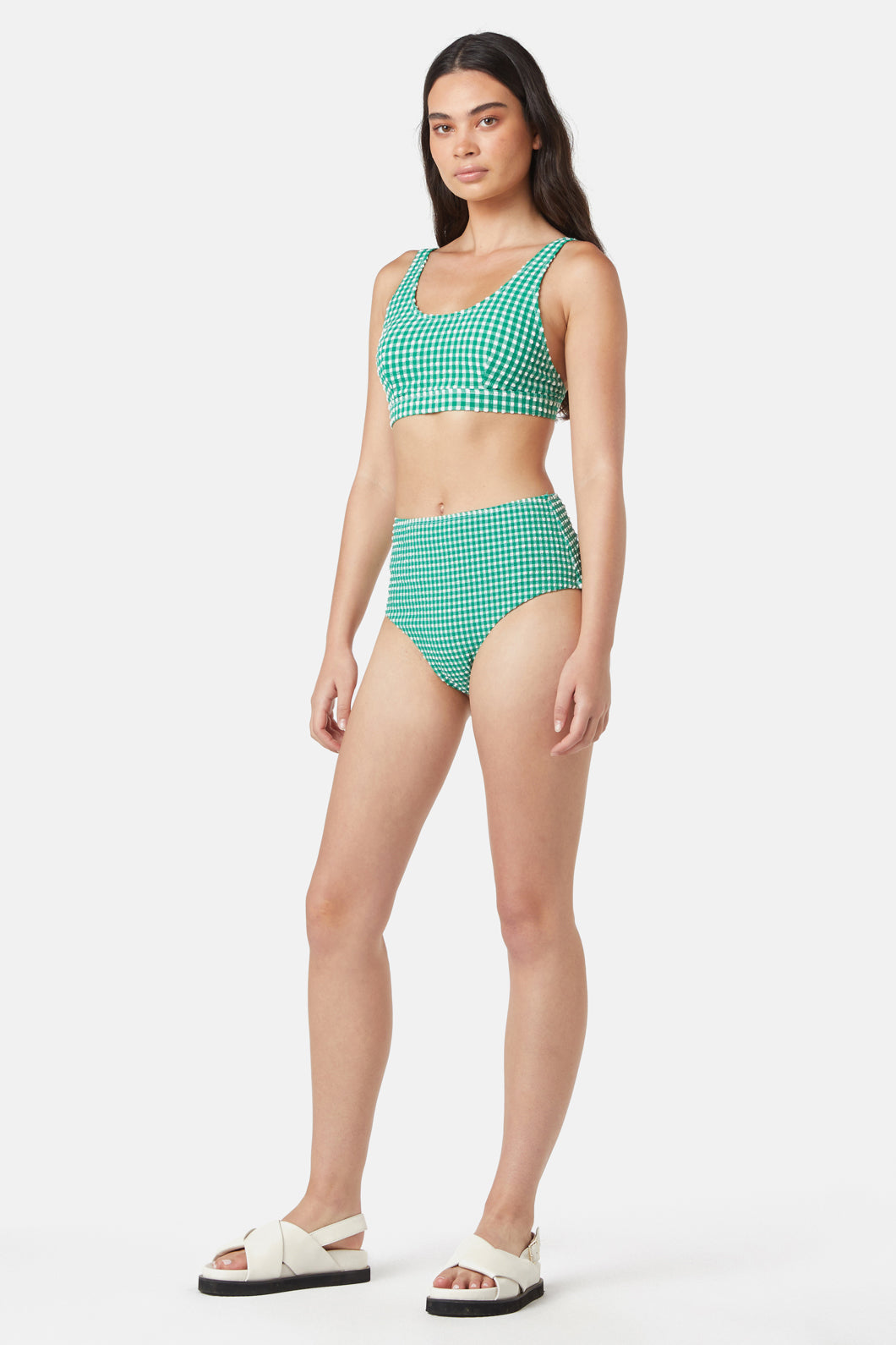 Gorman - Gingham Bikini Bottom - green