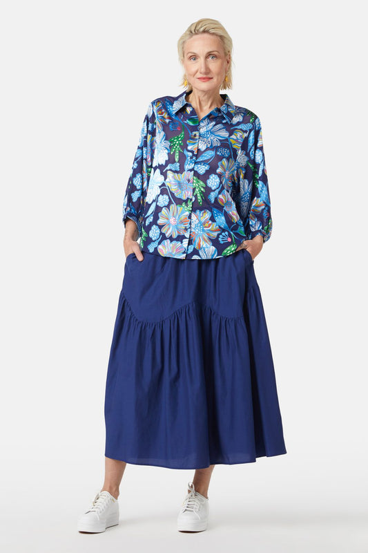 Gorman - Flourish Burn Out Shirt - print