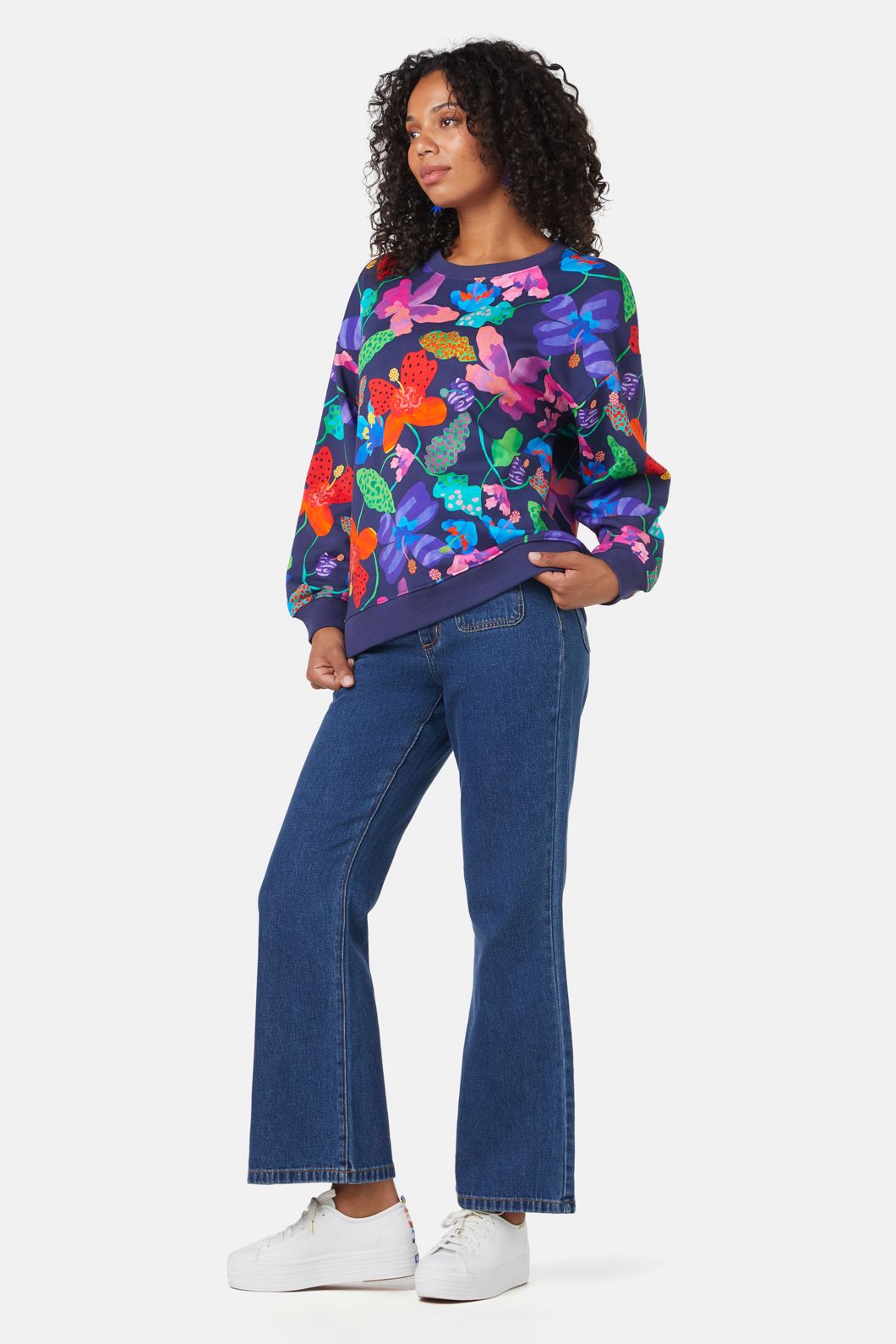 Gorman - Trippy Flowers Sweater - print