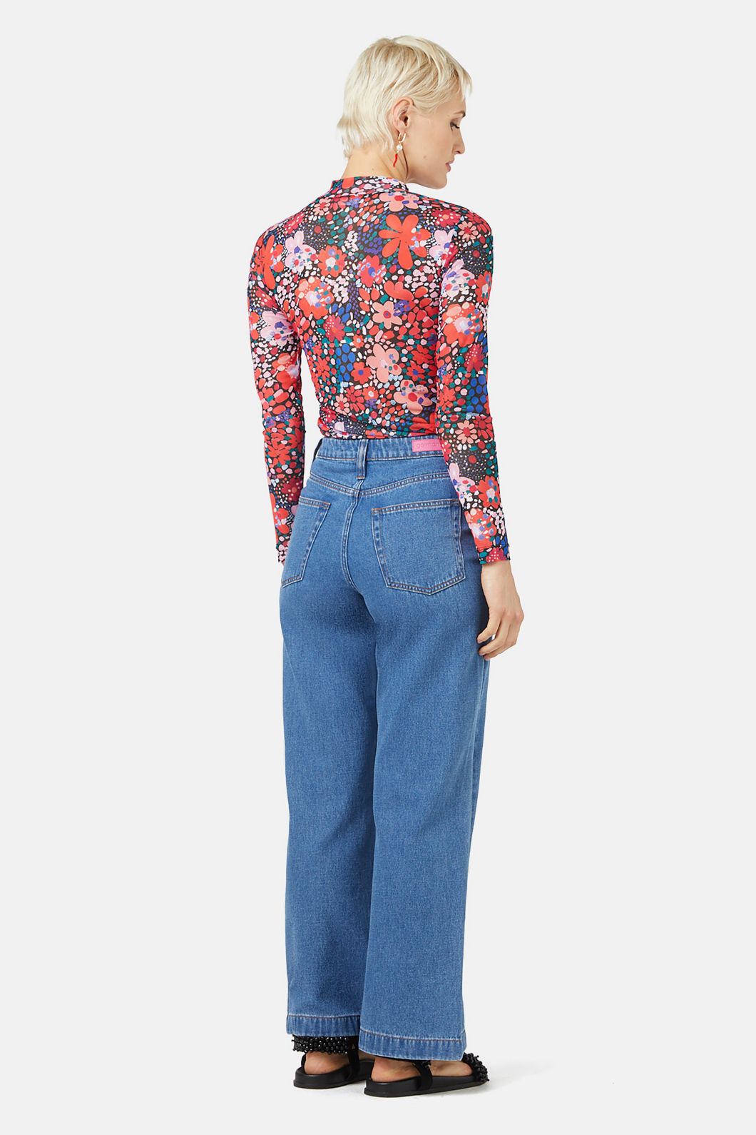 Gorman - Petal Dance Mesh Top - print