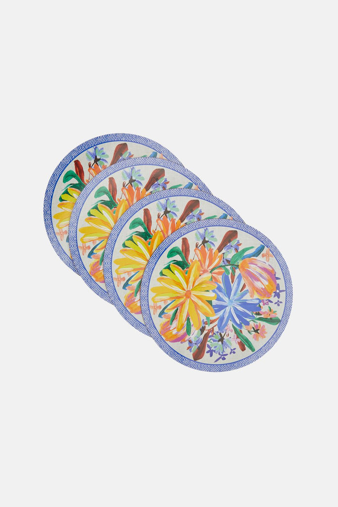Flower Power Placemat Set 4 Gorman