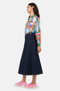 Gorman - Garden Growers Denim WrapSkirt - indigo