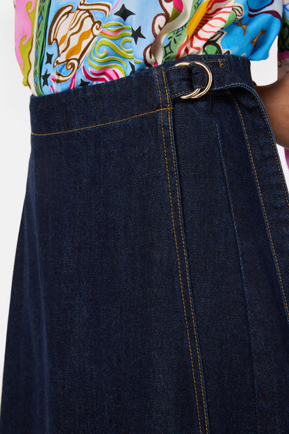 Gorman - Garden Growers Denim WrapSkirt - indigo