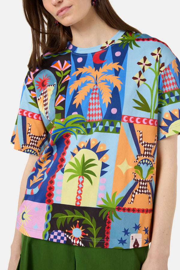 Gorman - Luna Cirque Oversized Tee - print