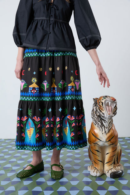 Gorman - Luna Cirque Midi Skirt - print