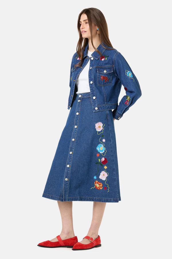 Gorman - Parade Denim Jacket - mid-blue