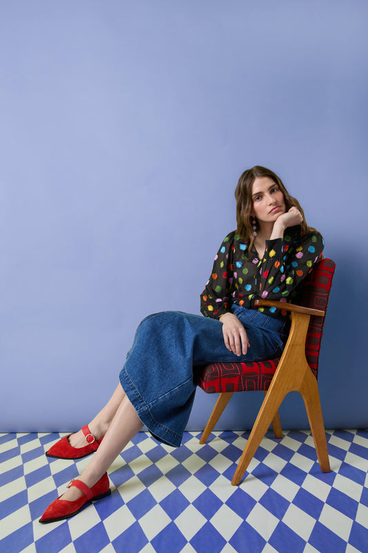 Gorman - Stars Parade Burnout Shirt - print