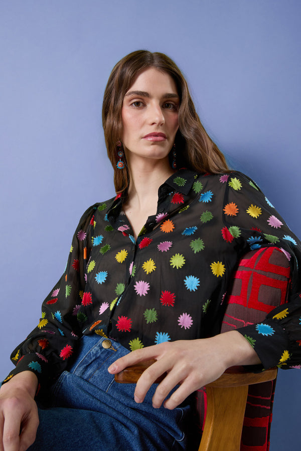 Gorman - Stars Parade Burnout Shirt - print