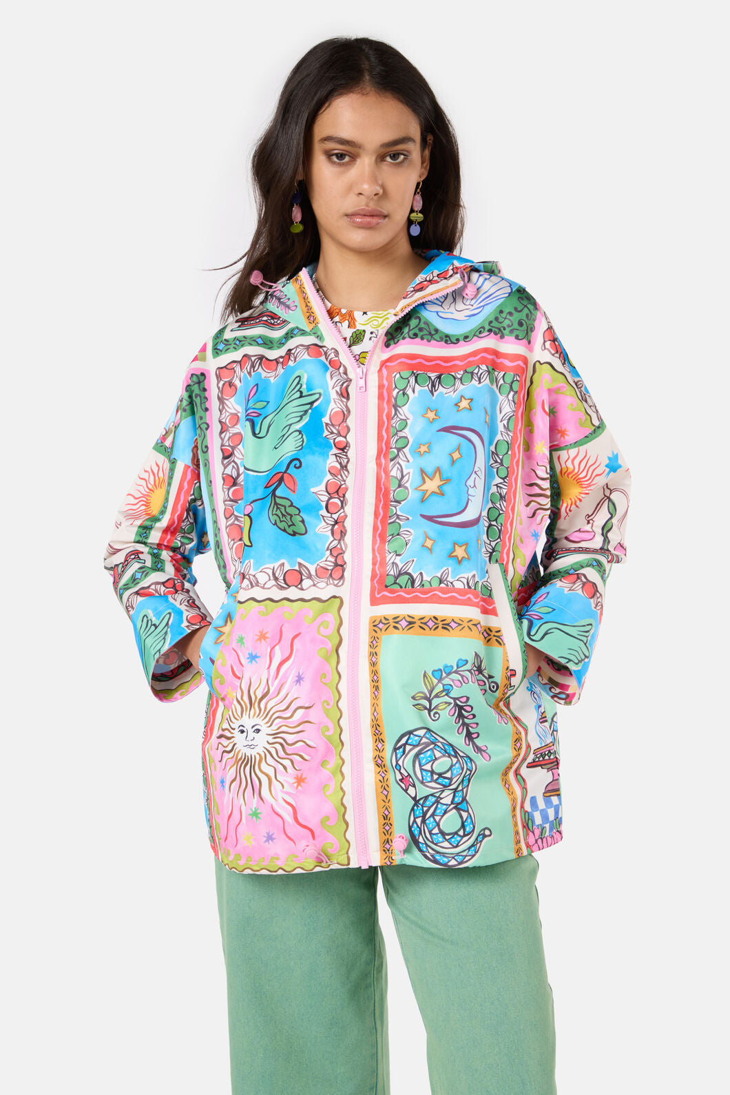 Gorman - Good Fortune PatchworkRaincoat - print