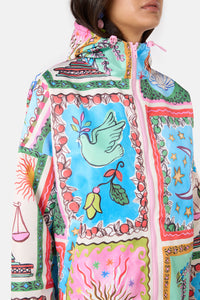Gorman - Good Fortune PatchworkRaincoat - print