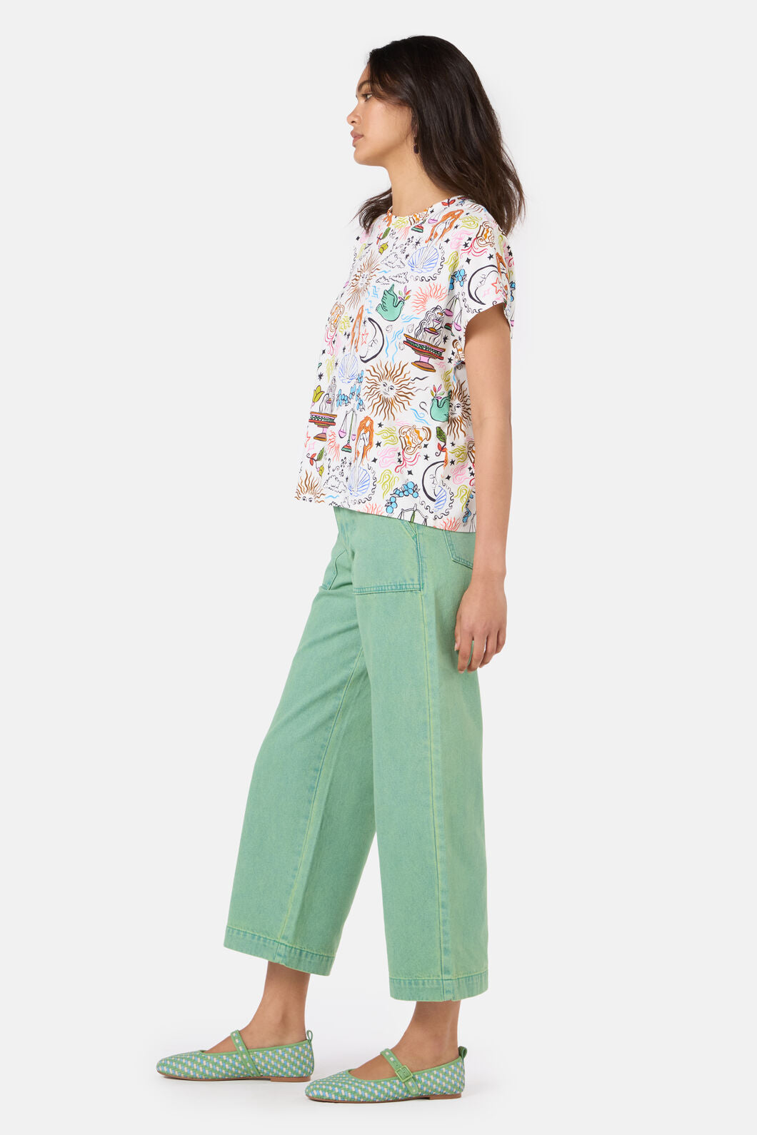 Gorman - Good Fortune Boxy Tee - print