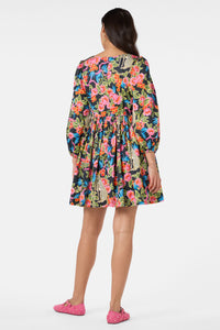 Gorman - Plum Harvest Smock Dress - print