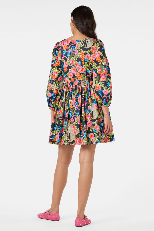 Gorman - Plum Harvest Smock Dress - print