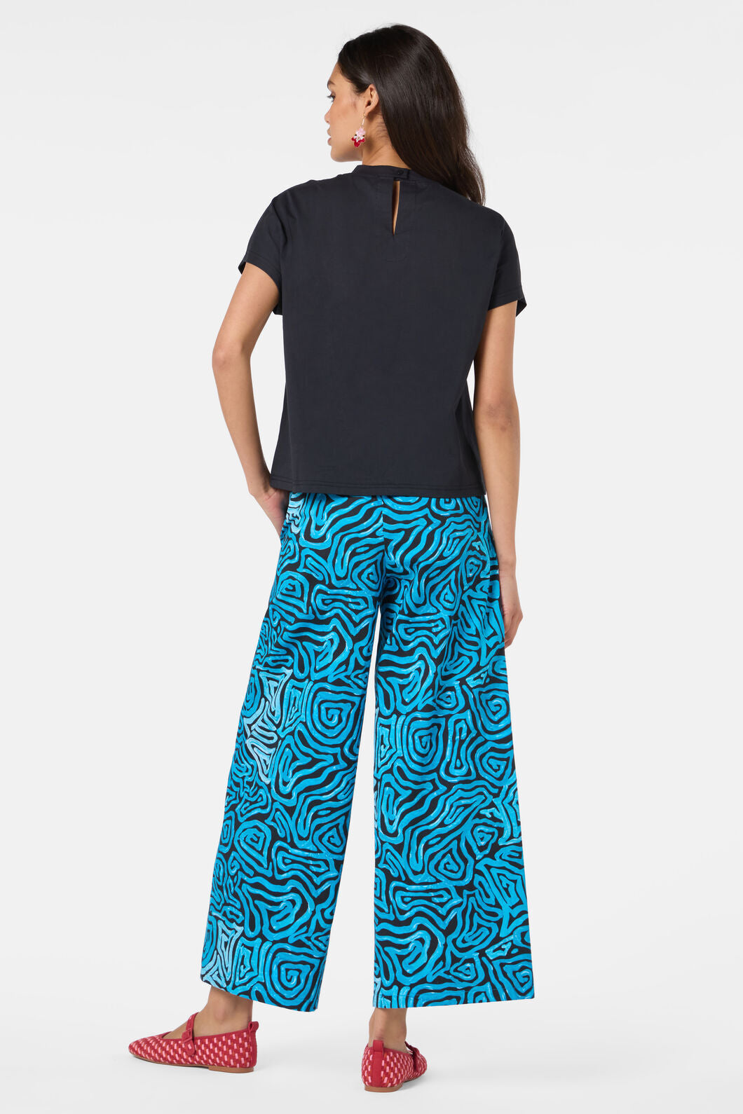 Gorman - Plum Harvest Placement BoxyTee - black