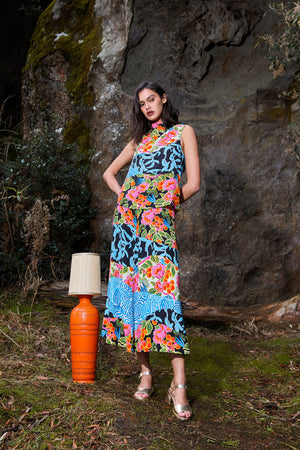 Gorman - Plum Harvest Patchwork Skirt - print