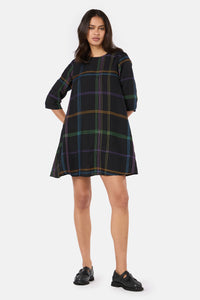 Gorman - Stitched Swing Dress - black