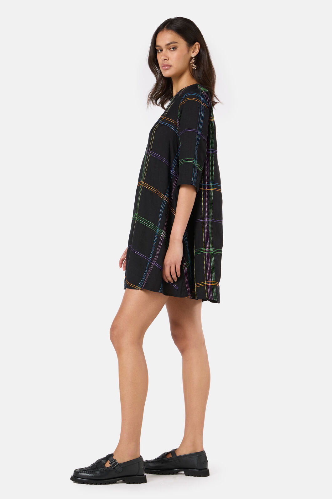 Gorman - Stitched Swing Dress - black