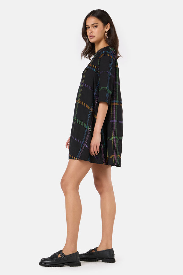 Gorman - Stitched Swing Dress - black