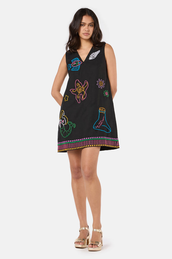 Gorman - Sirena Swing Dress - black