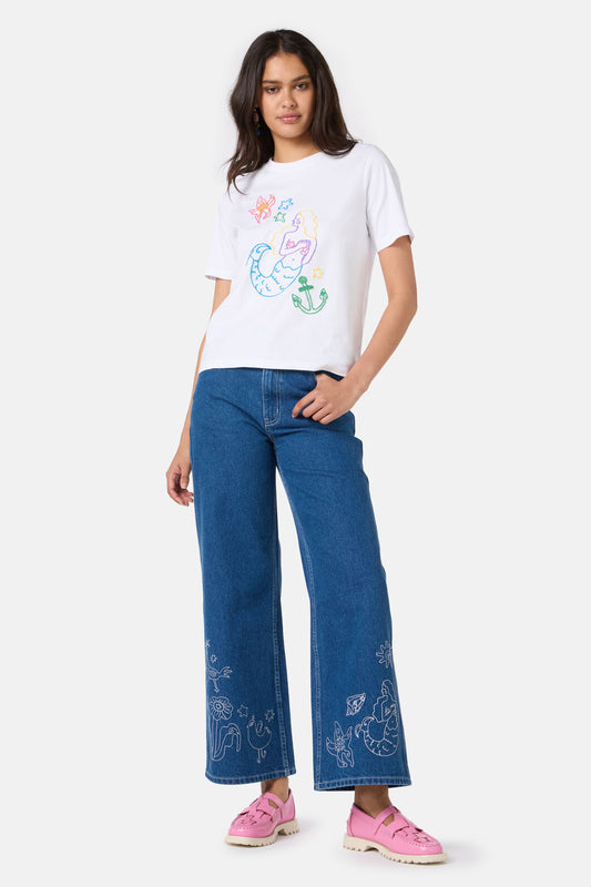 Gorman - Sirena Emb Classic Tee - white