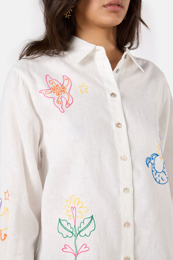 Gorman - Sirena Emb Shirt - white
