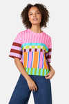 Gorman - Holiday Stripe Relaxed Tee - print
