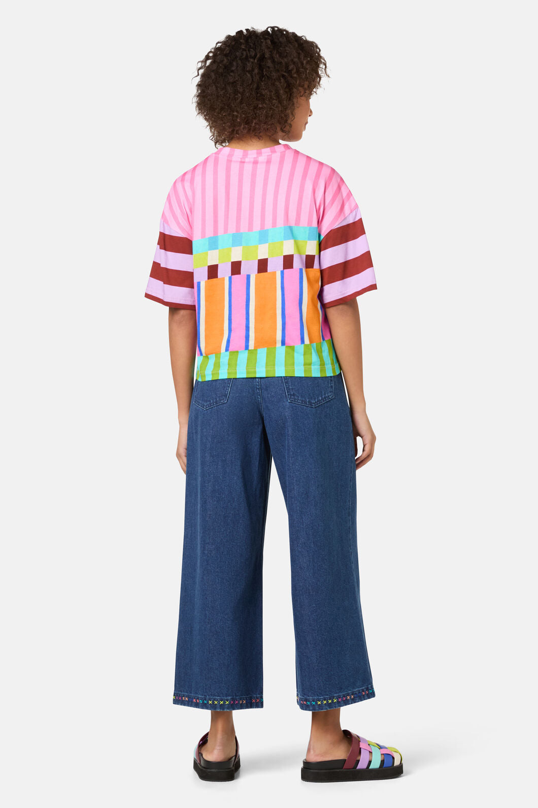 Gorman - Holiday Stripe Relaxed Tee - print