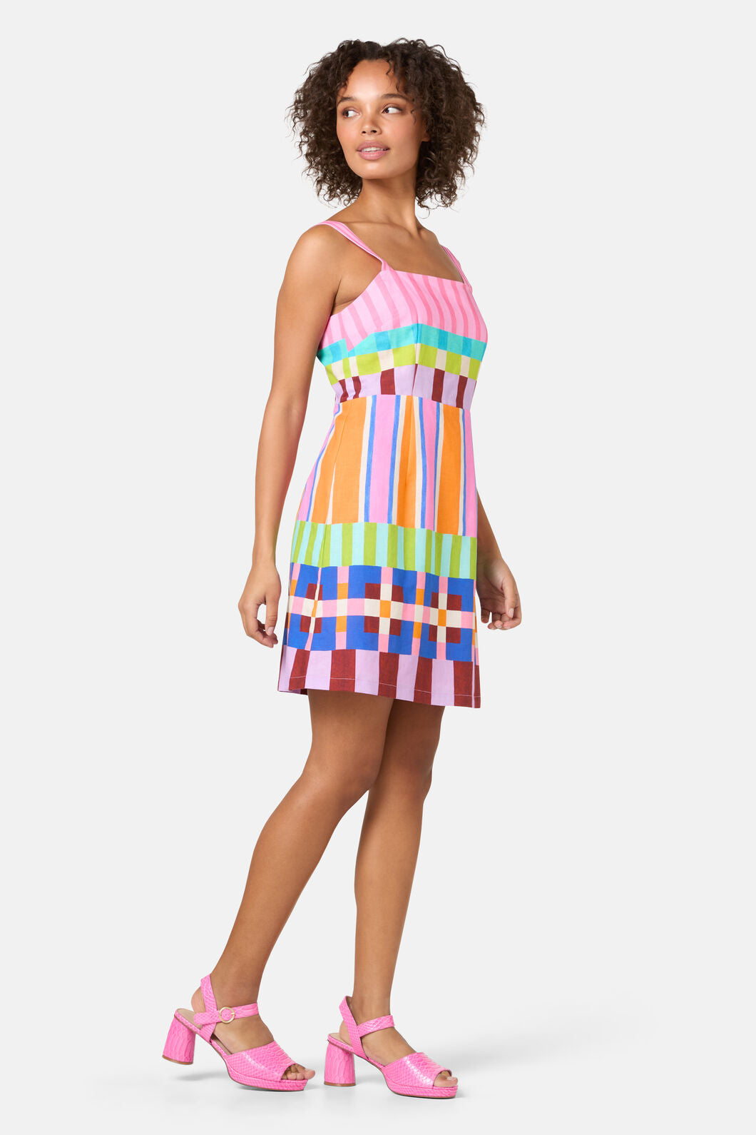 Gorman - Holiday Stripe Mini Dress - print