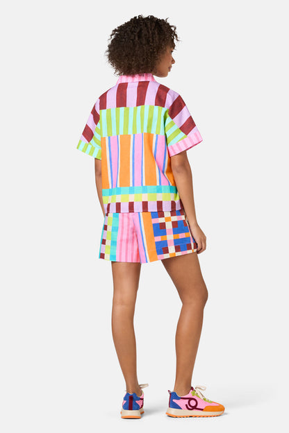 Gorman - HOLIDAY STRIPE PRINT SHIRT - print