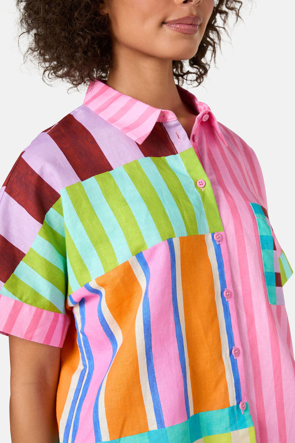 Gorman - Holiday Stripe Print Shirt - print