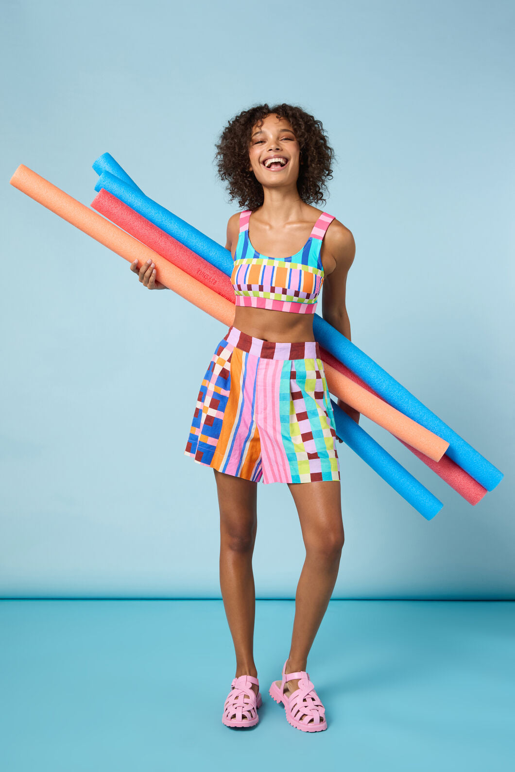 Gorman - HOLIDAY STRIPE SHORTS - print