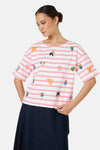Gorman - Hidden Paradise Emb Oui Non Tee - stripe