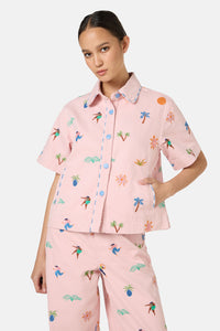 Gorman - Hidden Paradise Shacket - pink