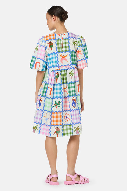 Gorman - Hidden Paradise PatchworkDress - print