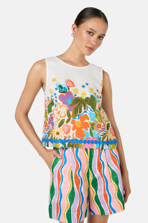 Gorman - Midnight Garden Tank - print