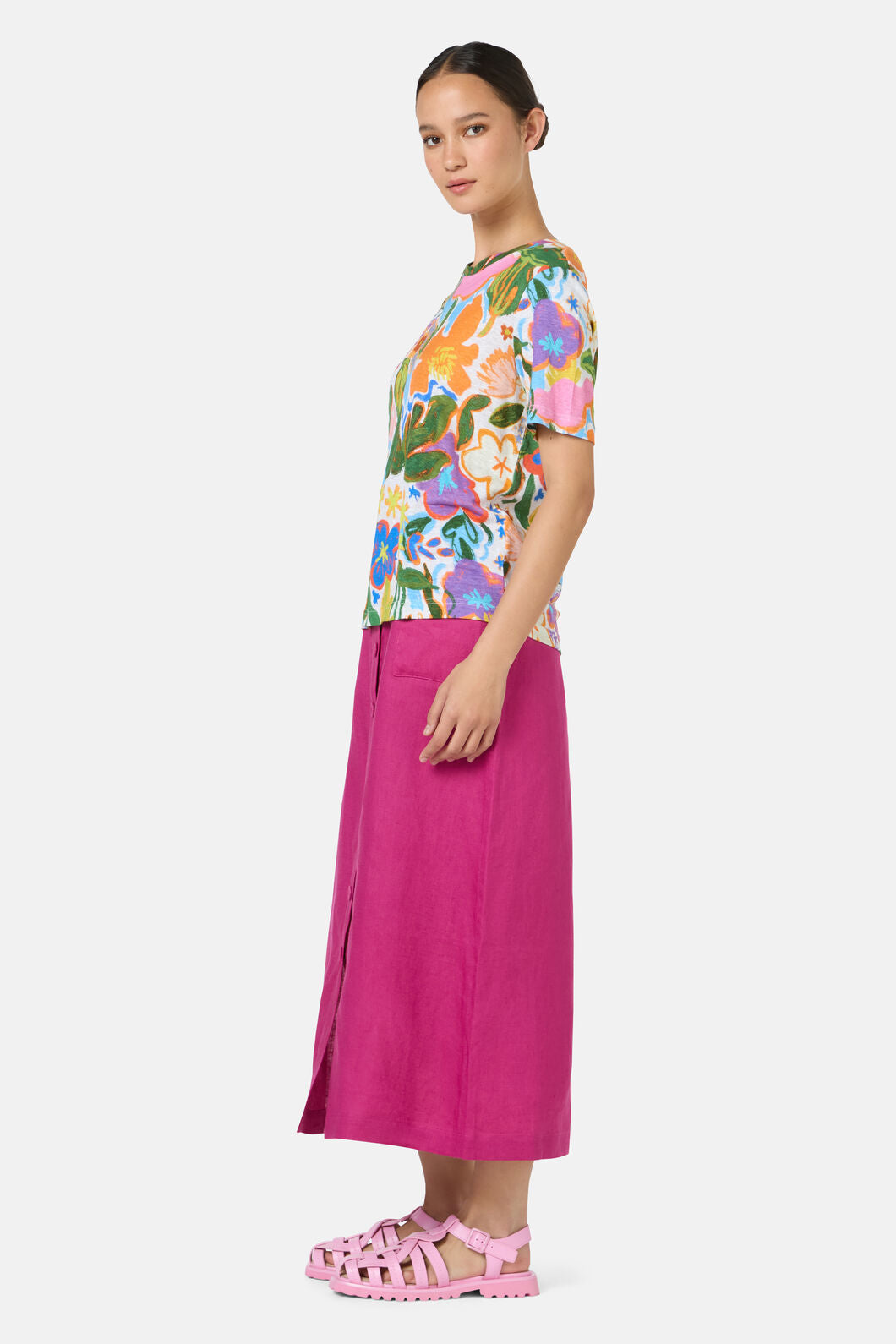 Gorman - Midnight Garden Hemp Tee - print