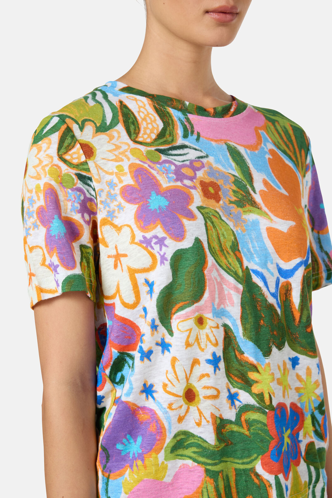 Gorman - Midnight Garden Hemp Tee - print