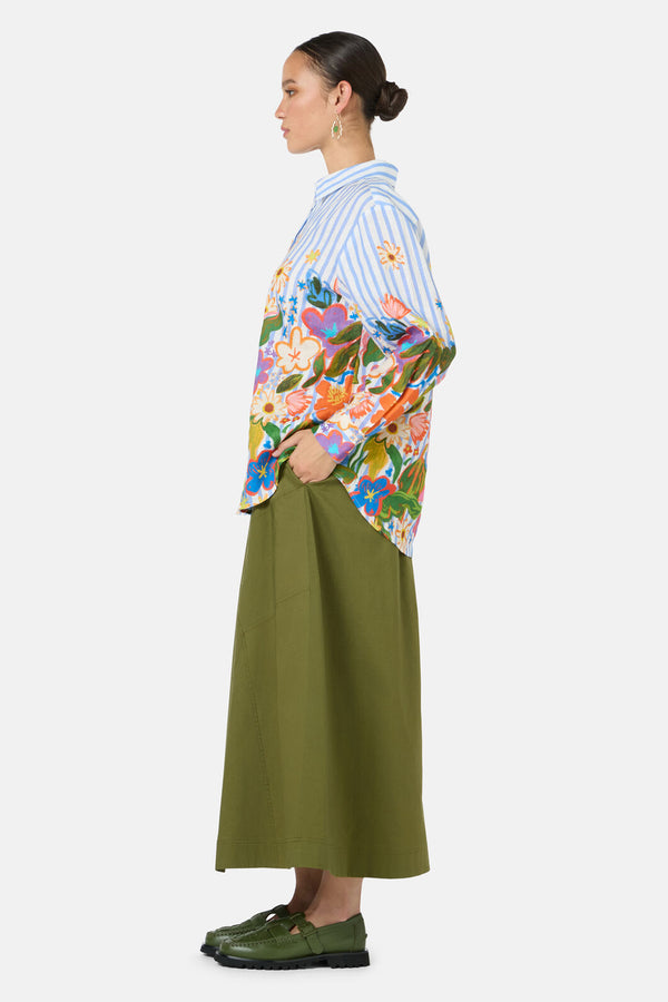 Gorman - Midnight Garden Stripe Shirt - print