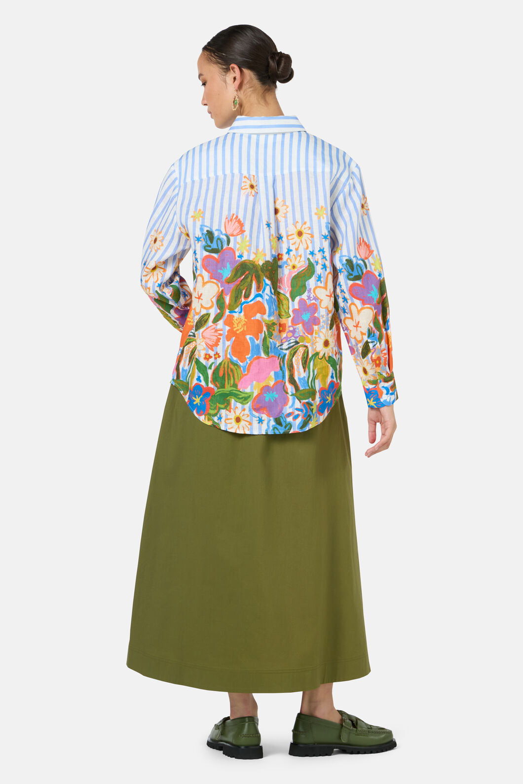 Gorman - Midnight Garden Stripe Shirt - print