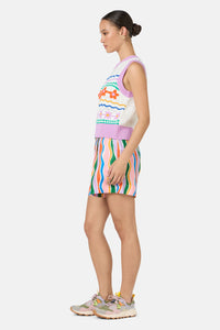 Gorman - Flower Crochet Knit Vest - multi