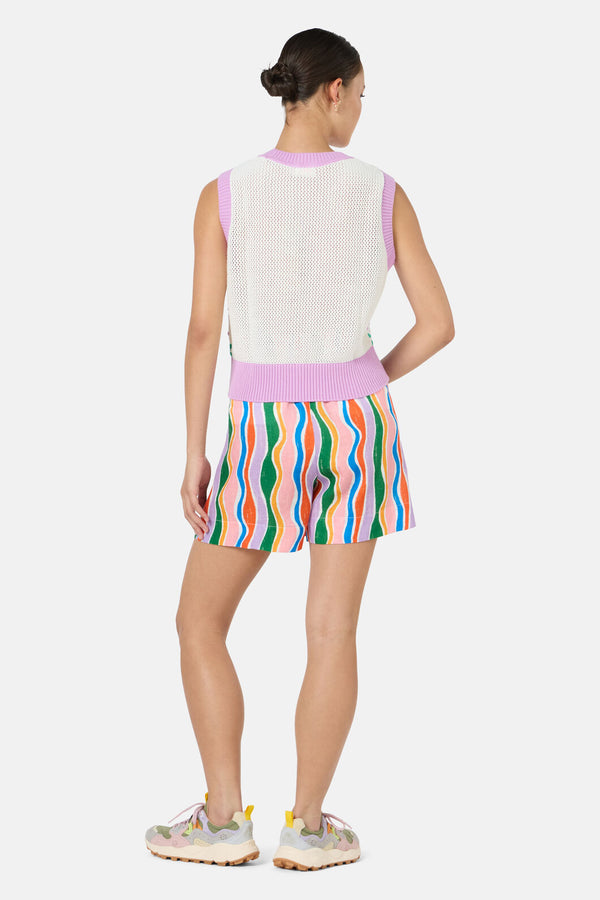 Gorman - Flower Crochet Knit Vest - multi