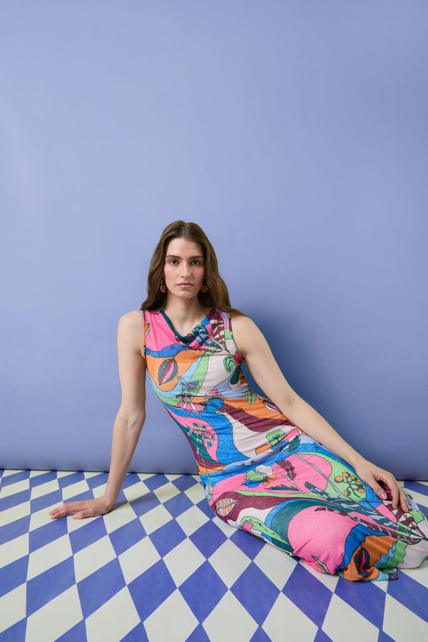 Gorman - Flora Aurora Mesh Dress - print