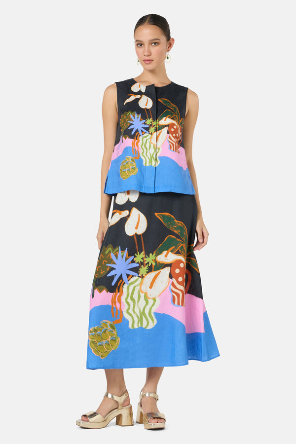 Gorman - Natural Form Midi Skirt - print