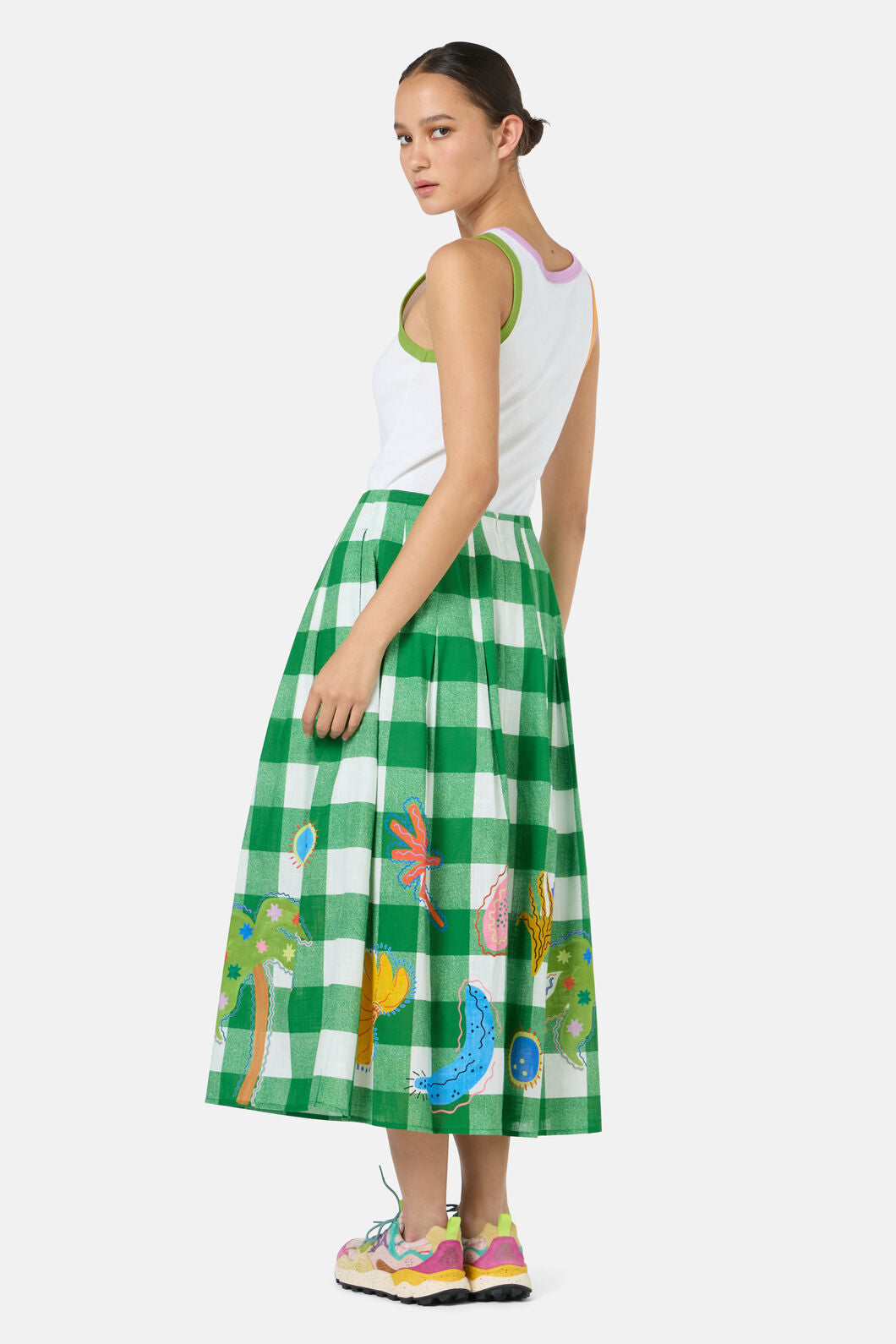 Gorman - Rainforest Diaries Midi Skirt - check