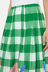 Gorman - Rainforest Diaries Midi Skirt - check
