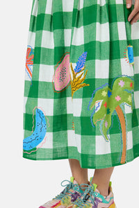Gorman - Rainforest Diaries Midi Skirt - check