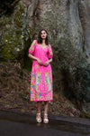Gorman - Plum Harvest Party Dress - print
