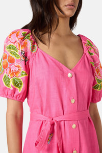 Gorman - Plum Harvest Party Dress - print