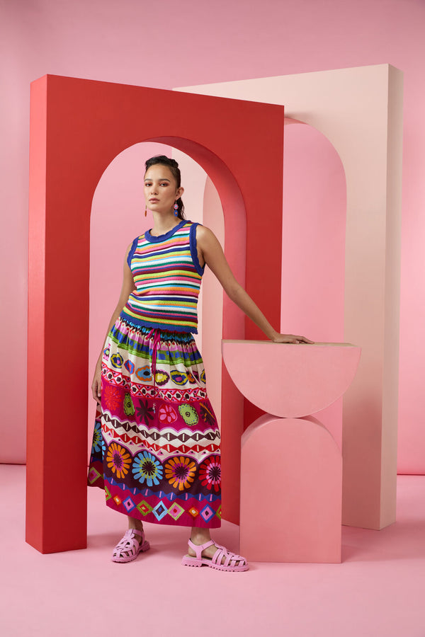 Gorman - Crochet Rhapsody Vest - multi